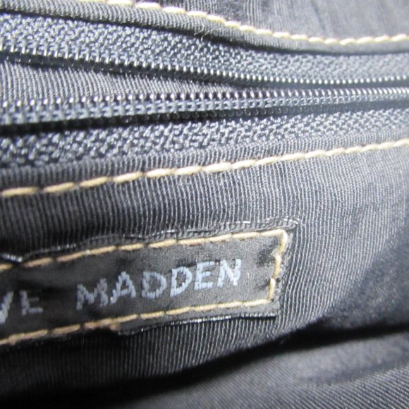 Steve Madden Black Small Purse - Front Stitch Design - Picture 7 of 8